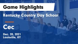 Kentucky Country Day School vs Cec Game Highlights - Dec. 20, 2021