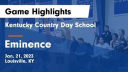 Kentucky Country Day School vs Eminence  Game Highlights - Jan. 21, 2023