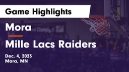 Mora  vs Mille Lacs Raiders Game Highlights - Dec. 4, 2023