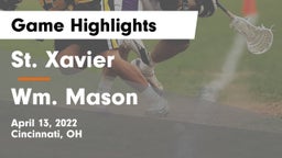 St. Xavier  vs Wm. Mason  Game Highlights - April 13, 2022