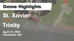 St. Xavier  vs Trinity  Game Highlights - April 19, 2022