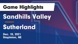 Sandhills Valley vs Sutherland  Game Highlights - Dec. 10, 2021