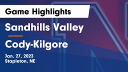 Sandhills Valley vs Cody-Kilgore  Game Highlights - Jan. 27, 2023