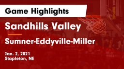 Sandhills Valley vs Sumner-Eddyville-Miller  Game Highlights - Jan. 2, 2021