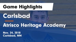 Carlsbad  vs Atrisco Heritage Academy  Game Highlights - Nov. 24, 2018