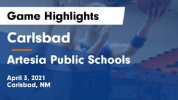 Carlsbad  vs Artesia Public Schools Game Highlights - April 3, 2021