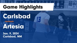 Carlsbad  vs Artesia  Game Highlights - Jan. 9, 2024