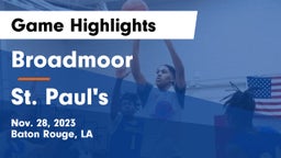 Broadmoor  vs St. Paul's  Game Highlights - Nov. 28, 2023