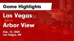 Las Vegas  vs Arbor View  Game Highlights - Feb. 14, 2020