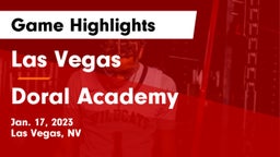Las Vegas  vs Doral Academy Game Highlights - Jan. 17, 2023