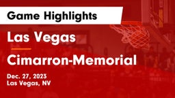 Las Vegas  vs Cimarron-Memorial  Game Highlights - Dec. 27, 2023