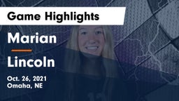 Marian  vs Lincoln  Game Highlights - Oct. 26, 2021
