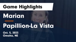 Marian  vs Papillion-La Vista  Game Highlights - Oct. 5, 2023
