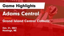 Adams Central  vs Grand Island Central Catholic Game Highlights - Oct. 21, 2021