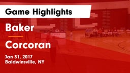 Baker  vs Corcoran  Game Highlights - Jan 31, 2017