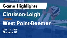 Clarkson-Leigh  vs West Point-Beemer  Game Highlights - Oct. 12, 2023