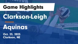 Clarkson-Leigh  vs Aquinas  Game Highlights - Oct. 23, 2023