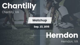 Matchup: Chantilly High vs. Herndon  2016