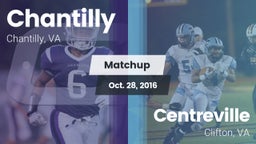 Matchup: Chantilly High vs. Centreville  2016