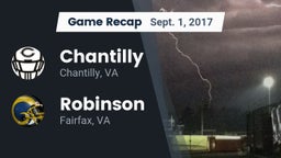 Recap: Chantilly  vs. Robinson  2017