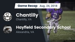 Recap: Chantilly  vs. Hayfield Secondary School 2018