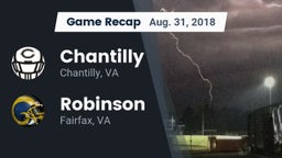 Recap: Chantilly  vs. Robinson  2018