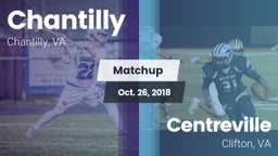 Matchup: Chantilly High vs. Centreville  2018