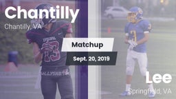 Matchup: Chantilly High vs. Lee  2019