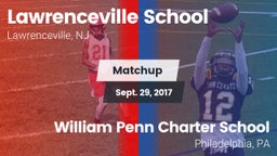 Matchup: Lawrenceville vs. William Penn Charter School 2017
