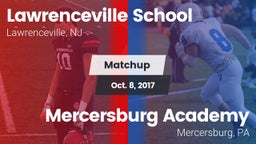 Matchup: Lawrenceville vs. Mercersburg Academy 2017