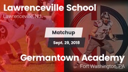 Matchup: Lawrenceville vs. Germantown Academy 2018