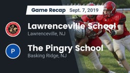 Recap: Lawrenceville School vs. The Pingry School 2019