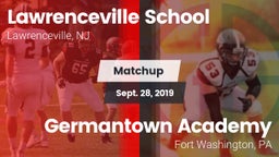 Matchup: Lawrenceville vs. Germantown Academy 2019
