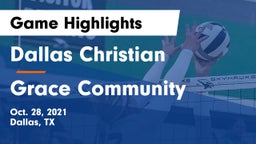 Dallas Christian  vs Grace Community  Game Highlights - Oct. 28, 2021
