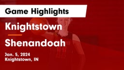 Knightstown  vs Shenandoah  Game Highlights - Jan. 5, 2024