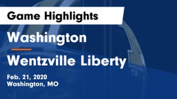 Washington  vs Wentzville Liberty  Game Highlights - Feb. 21, 2020