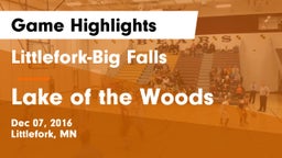 Littlefork-Big Falls  vs Lake of the Woods Game Highlights - Dec 07, 2016