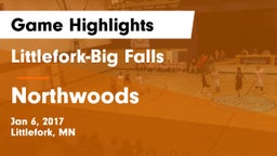 Littlefork-Big Falls  vs Northwoods Game Highlights - Jan 6, 2017