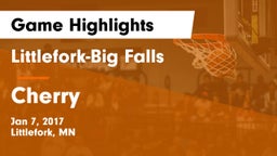 Littlefork-Big Falls  vs Cherry Game Highlights - Jan 7, 2017