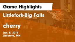 Littlefork-Big Falls  vs cherry Game Highlights - Jan. 5, 2018
