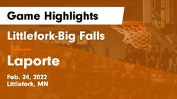 Littlefork-Big Falls  vs Laporte Game Highlights - Feb. 24, 2022