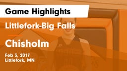 Littlefork-Big Falls  vs Chisholm Game Highlights - Feb 3, 2017