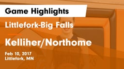 Littlefork-Big Falls  vs Kelliher/Northome  Game Highlights - Feb 10, 2017