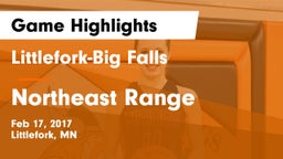 Littlefork-Big Falls  vs Northeast Range Game Highlights - Feb 17, 2017