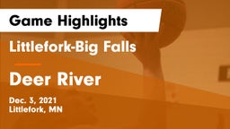 Littlefork-Big Falls  vs Deer River  Game Highlights - Dec. 3, 2021