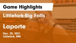 Littlefork-Big Falls  vs Laporte Game Highlights - Dec. 20, 2021