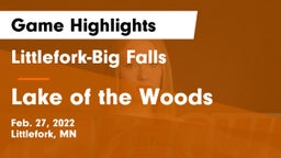 Littlefork-Big Falls  vs Lake of the Woods  Game Highlights - Feb. 27, 2022