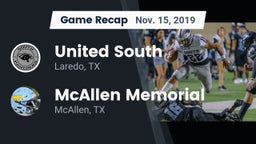 Recap: United South  vs. McAllen Memorial  2019