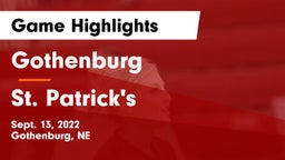 Gothenburg  vs St. Patrick's  Game Highlights - Sept. 13, 2022