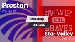 Matchup: Preston  vs. Star Valley  2017